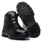 Bota Coturno Em Couro Militar Phaton