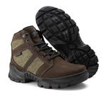 Bota Coturno Em Couro Militar Armata Asphalt - Café Nobuck