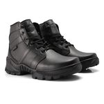 Bota Coturno Em Couro Militar Armata Asphalt - Preto