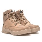 Bota Coturno Em Couro Militar Armata Harley - Areia