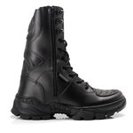 Bota Coturno em couro Militar Armata Ippon - Preto PVC 