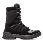 Bota Coturno Em Couro Militar Armata Kaiten - Preto Nobuck Biquei PVC