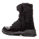 Bota Coturno Em Couro Militar Armata Kaiten - Preto Nobuck Biquei PVC