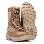 Bota Coturno Em Couro Militar Armata Kaiten - Desert Areia