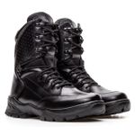 Bota Coturno em couro Militar Armata Kansetsu - Preto Liso 