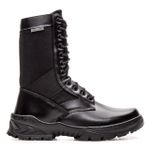 Bota Coturno em couro Militar Armata Khopesh - Preto Liso 