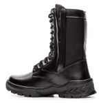 Bota Coturno em couro Militar Armata Khopesh - Preto Liso 