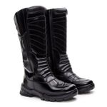 Bota Coturno em couro Militar Armata Kimura - Preto Liso Com C.A