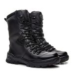 Bota Coturno Em Couro Militar Phanton Hi Com Zíper