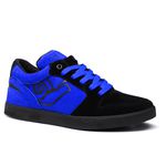 Tênis Skate Embarcadero Low Preto e Azul Royal - Landfeet 