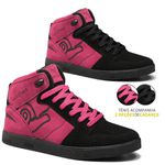 Tênis Skate Embarcadero X Preto e Rosa - Landfeet