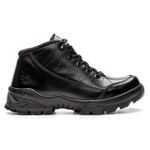 Bota Coturno em couro Militar Armata Cross - Preto Liso