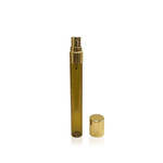 Frasco de Vidro Âmbar Spray Para Perfume 10ml Dourado