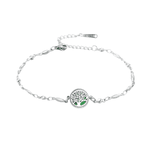 Pulseira Difusora - Pingente 10mm Mini - Árvore da Vida - Prateado - Aço Inox