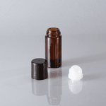 Frasco de Vidro Âmbar Roll-on Desodorante 50ml