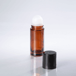 Frasco de Vidro Âmbar Roll-on Desodorante 50ml