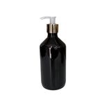 Frasco Pet Âmbar 500ml Válvula Pump R:28 Cor:Dourada/Incolor