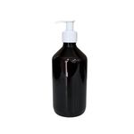 Frasco Pet Âmbar 500ml Válvula Pump R:28 Cor:Branco