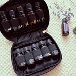 Estojo Bali Preto dōTERRA Para 10 Frascos De 05 E 15ml E Roll-ons De 10ml 