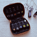 Estojo Bali Caramelo dōTERRA Para 10 Frascos De 05 E 15ml E Roll-ons De 10ml 