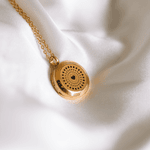 Colar Difusor - Pingente 25mm - Coração - Dourado - Aço Inox