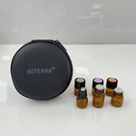 Estojo Redondo dōTERRA Para 8 Mini Frascos Fiji P - Preto