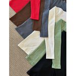 Kit 3 Blusas Caneladas Manga Longa Bianca