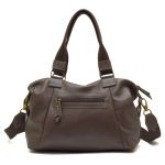 Bolsa Em Couro Legítimo Marco Aurélio 8607 Café