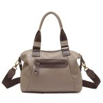 Bolsa Em Couro Legítimo Marco Aurélio 8607 Taupe/Café