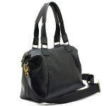 Bolsa Em Couro Legítimo Marco Aurélio 8607 Preto 