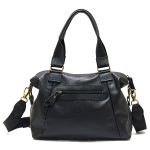 Bolsa Em Couro Legítimo Marco Aurélio 8607 Preto 