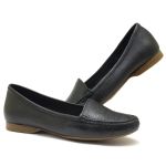 Mocassim Em Couro Legítimo 24000 Preto