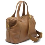 Bolsa Em Couro Legítimo Arredare 8603 Caramelo