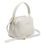 Bolsa Em Couro Legítimo Arredare 8602 Off White
