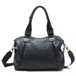 Bolsa Em Couro Legítimo Marco Aurélio 8607 Preto 