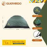 Barraca Acampamento Iglu 2 Pessoas Koala Guepardo
