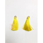 MINI TASSEL ( PINGENTE DE SEDA ) AMARELO – 2 UNIDADES