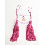 TASSEL ( PINGENTE) DE SEDA PINK - 2 UNIDADES