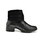 Bota Feminina Polaina Em Couro Legítimo Preto