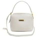 Bolsa Feminina Brooklyn Em Couro Legítimo Off White