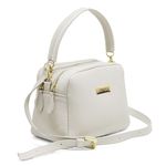 Bolsa Feminina Brooklyn Em Couro Legítimo Off White