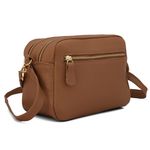 Bolsa Feminina Brooklyn Em Couro Legítimo Caramelo