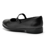 Sapato feminino Colege em couro legitimo Preto