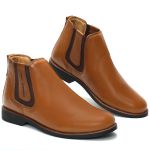 Botina Chelsea Conforto Masculina Castor Couro Art Nobre - 2026