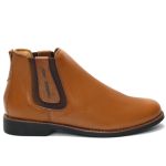 Botina Chelsea Conforto Masculina Castor Couro Art Nobre - 2026