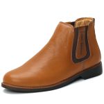 Botina Chelsea Conforto Masculina Castor Couro Art Nobre - 2026