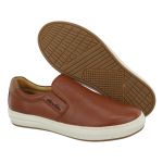 Sapatênis Masculino Iate 100% Couro Havana - Ref. 3102