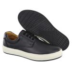Sapatênis Casual 100% Couro Masculino Preto - Ref. 3115