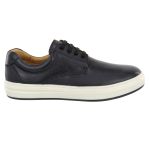 Sapatênis Casual 100% Couro Masculino Preto - Ref. 3115