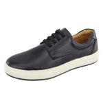 Sapatênis Casual 100% Couro Masculino Preto - Ref. 3115